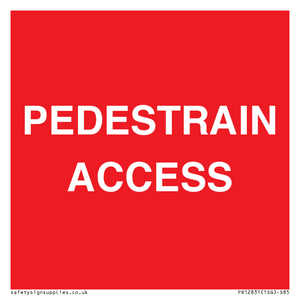 PEDESTRAIN ACCESS